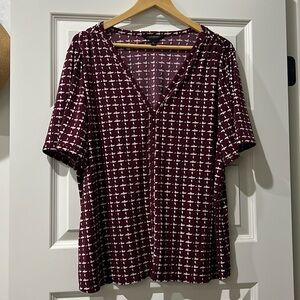 Burgundy blouse